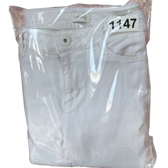 J. Jill Womens 8p White Denim Authentic Fit Cropped Capri Jeans Clean Girl - Picture 15 of 15